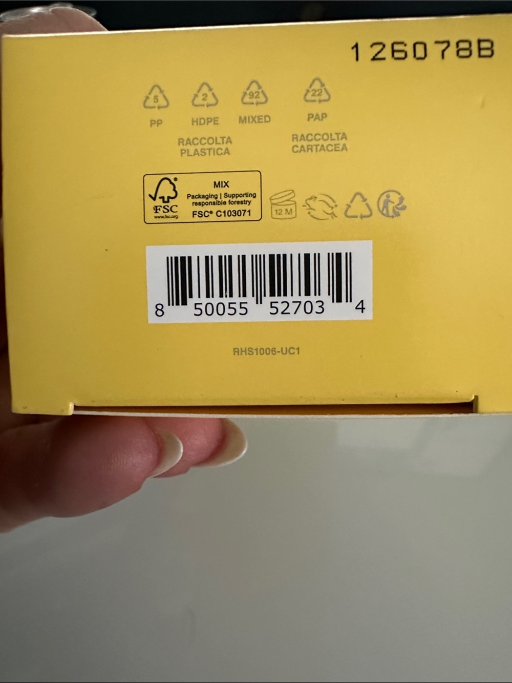 RHODE Pineapple Refresh Yellow Box with Gray Text - Picture 5 of 5